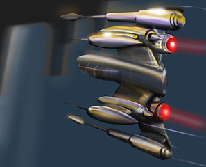 Image showing Spacecraft Fighter