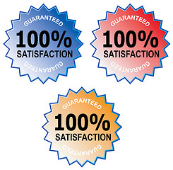 Image showing 100% Satisfaction Guaranteed 3 Color