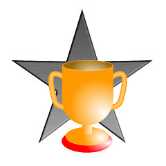 Image showing Championship Cup with Star