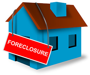 Image showing Foreclosure Sign on House