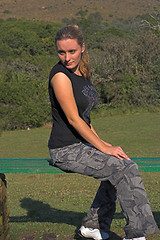 Image showing girl in park