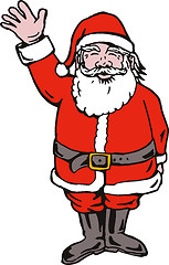 Image showing Santa Claus Waving