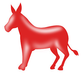 Image showing Democrat Donkey Mascot