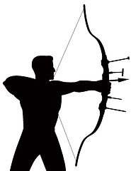 Image showing Archer Shooting Arrow