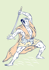Image showing Samurai Warrior Sword