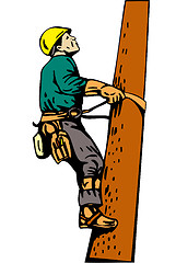 Image showing Power Lineman Electrician