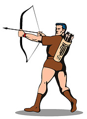 Image showing Archer Shooting Arrow