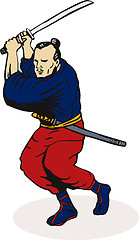 Image showing Ninja Fighting Attacking