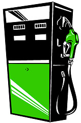 Image showing Fuel Pump Station Retro