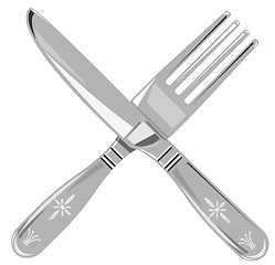 Image showing Spoon and Fork