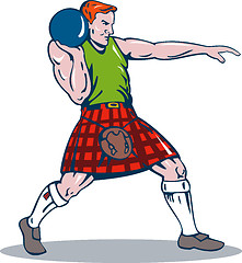 Image showing Scottish Playing Shotput