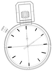 Image showing Stopwatch Wireframe