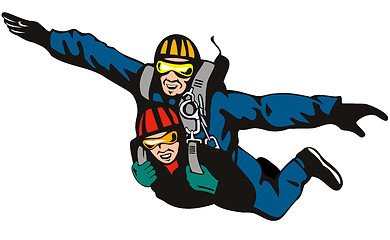 Image showing Tandem Skydiving