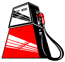 Image showing Fuel Pump Station Retro