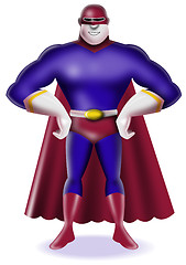 Image showing Super Hero Standing Retro