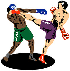 Image showing Kickboxer Side Kick