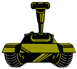 Image showing Army Tank Retro