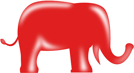 Image showing Republican Elephant Mascot 
