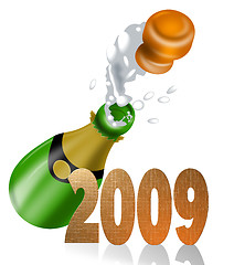 Image showing Champagne Bottle 2009