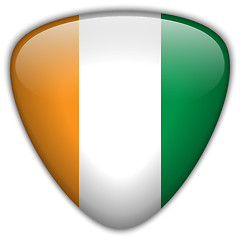 Image showing Ireland Flag Glossy Button