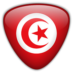 Image showing Turkey Flag Glossy Button