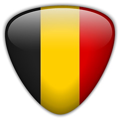 Image showing Belgium Flag Glossy Button