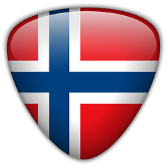 Image showing Norway Flag Glossy Button