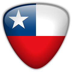 Image showing Chile Flag Glossy Button