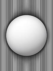 Image showing Circle Border Black and White Stripes