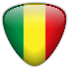 Image showing Mali Flag Glossy Button