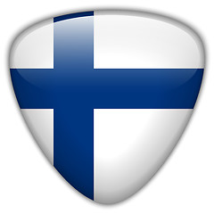 Image showing Finland Flag Glossy Button