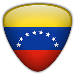 Image showing Venezuela Flag Glossy Button