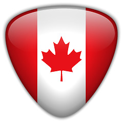 Image showing Canada Flag Glossy Button