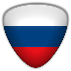 Image showing Russia Flag Glossy Button