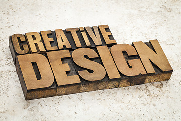 Image showing creative design in wood type