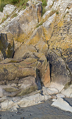 Image showing rock formation near Mont Saint Michel Abbey