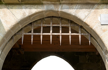 Image showing Gate at Mont Saint Michel Abbey