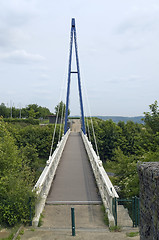 Image showing bridge near Mont Saint Michel Abbey
