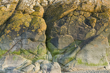 Image showing rock formation near Mont Saint Michel Abbey