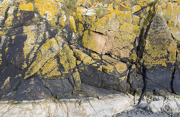 Image showing rock formation near Mont Saint Michel Abbey