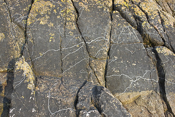 Image showing rock formation near Mont Saint Michel Abbey