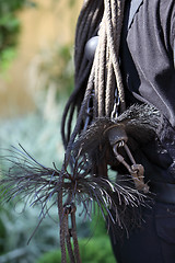 Image showing Brushes and euipment of a chimney sweep