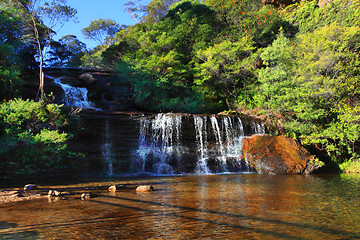 Image showing Queen's Cascades, Bllue Mountains National Park Wentworth Falls