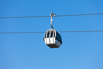 Image showing Cable car on blue sky background