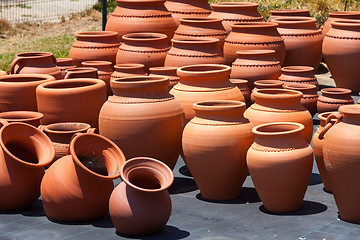 Image showing ceramic pots in market