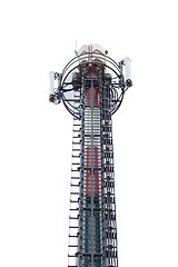 Image showing Cellular communication tower