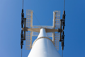 Image showing Cable car on blue sky background