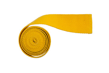 Image showing Yellow belt isolated