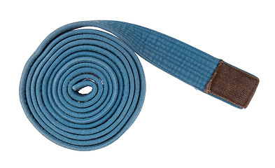 Image showing Blue belt isolated