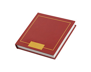 Image showing Simple red square book isolated